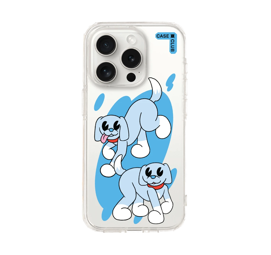 เคสใส iphone 15 pro น้องหมาแฝดพาเพลิน